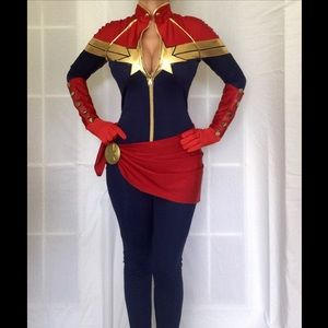 Captain Marvel Classic Outfit Costume Cosplay